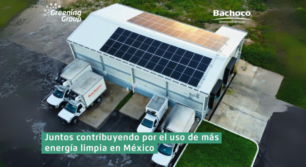 Greening Group avanza en la puesta en marcha de instalaciones de autoconsumo con Grupo Bachoco en México