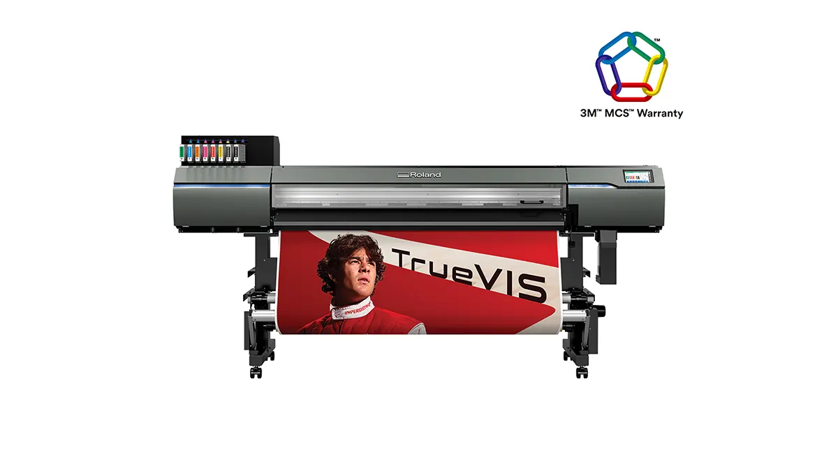 Impresora Roland TrueVIS XP-640 con gráfico de alta calidad y certificación 3M™ MCS™