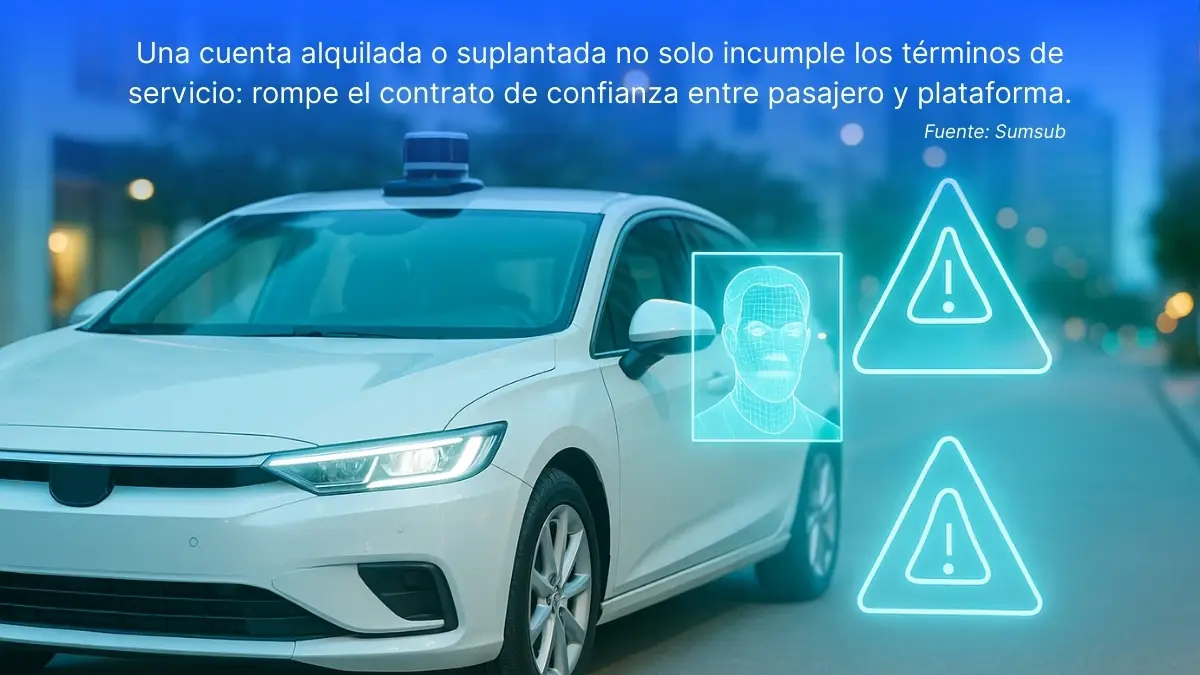 Auto con identificación facial y alertas de riesgo en apps de transporte