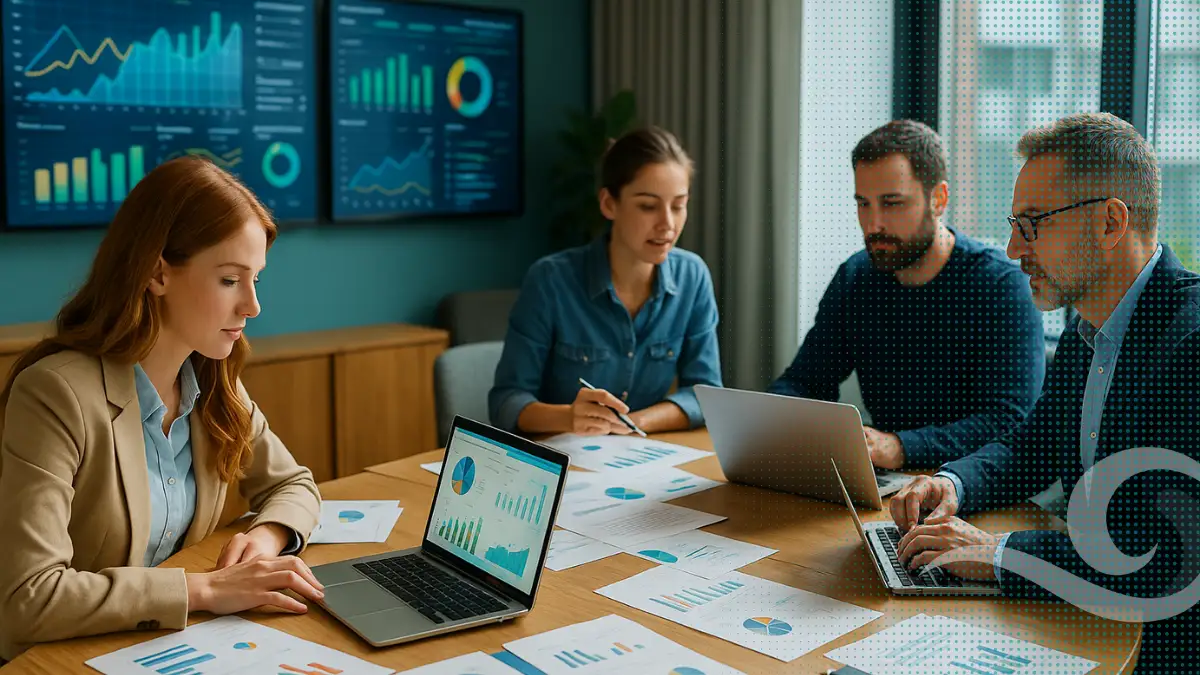 Estrategias para asignar presupuestos de marketing y maximizar resultados en 2026 Equipo de marketing analiza presupuestos y métricas para optimizar la inversión en 2026