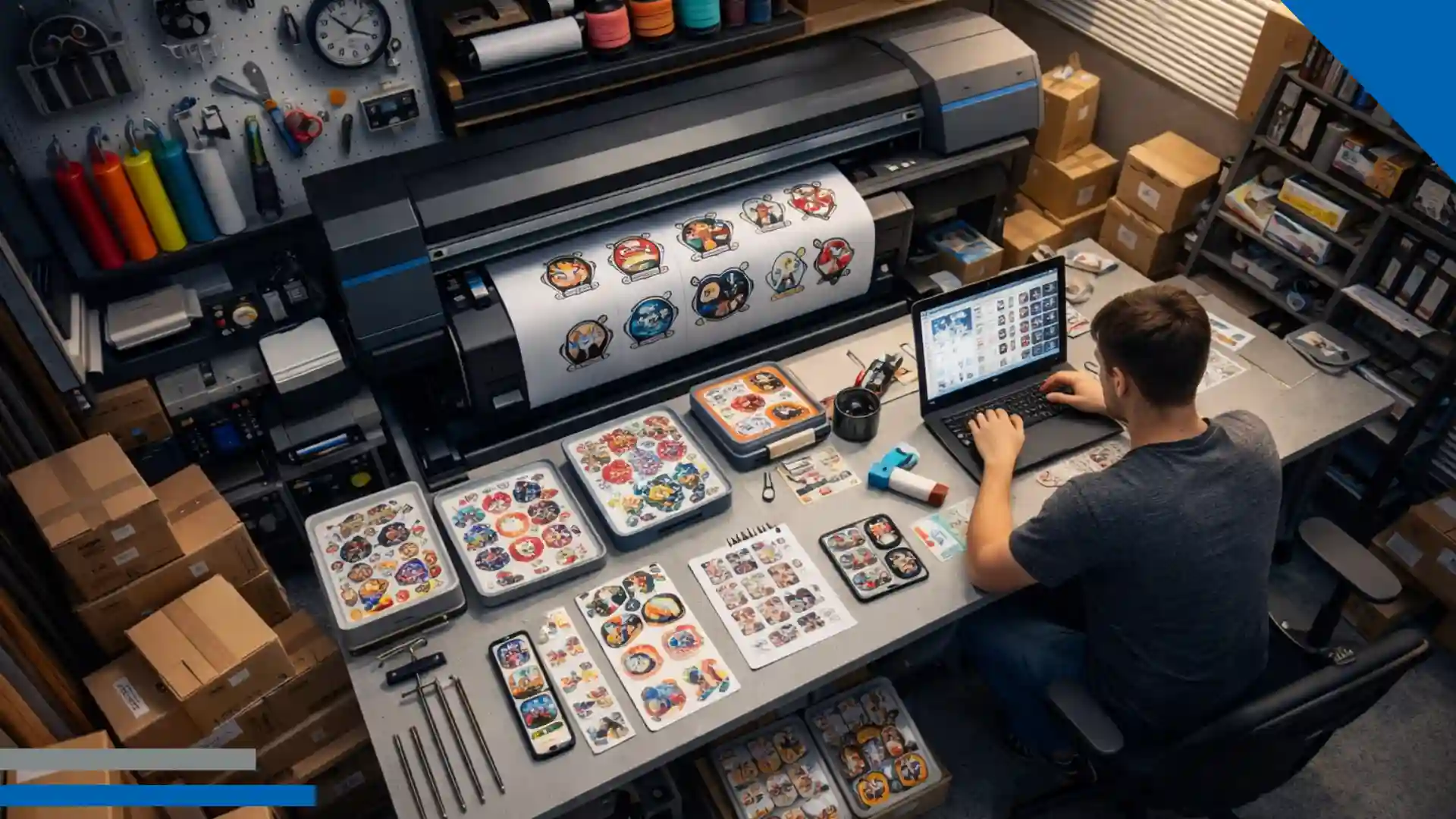 Negocio de calcomanías personalizadas: cómo emprender desde casa con impresión digital